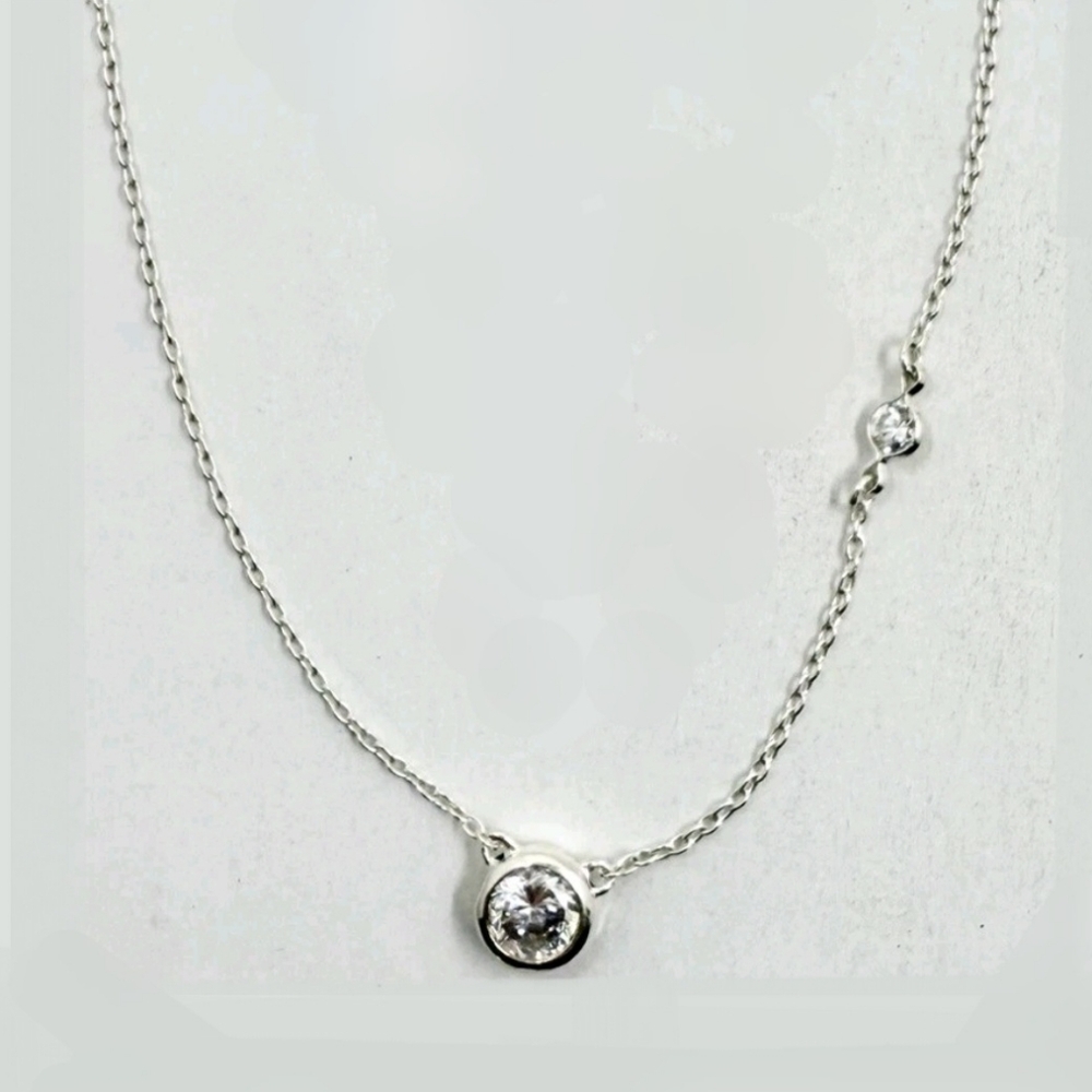 Silpada 925 Sterling Silver CZ Marvel Necklace N2798